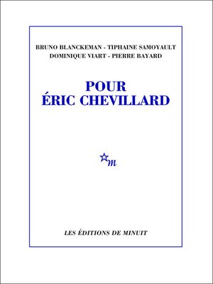 cover image of Pour Éric Chevillard